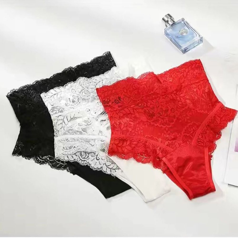 Sexy Lace Lingerie Women's Panties Underwear White Sz S M L